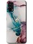 Realme 7 Pro Kılıf Hd Desen Baskılı Arka Kapak + Esnek Nano Cam - Liquid Mermer 1