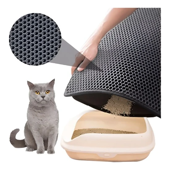 Elekli Kedi Tuvalet Önü Paspası - Elekli Kedi Tuvalet Önü Paspası