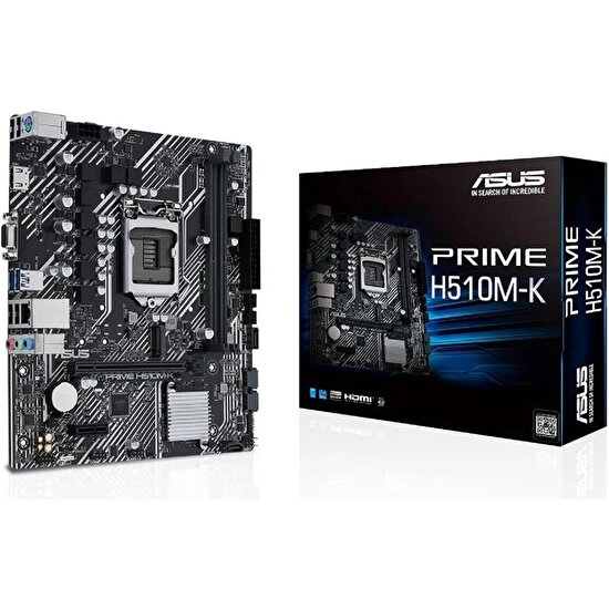 Asus Prıme H510M-K R2.0 Intel H470 Lga1200 DDR4 3200 Hdmı Vga M2 Usb3.2 Matx (Prıme H510M-K R2.0) Anakart