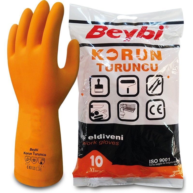 Beybi Korun Turuncu İş Eldiveni 10 Beden