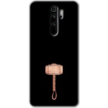 Gramaphone Redmi Note 8 Pro Kılıf Hd Desen Baskılı Arka Kapak + Esnek Nano Cam - Thor Çekiç