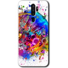 Gramaphone Oppo A5 2020 Kılıf Hd Desen Baskılı Arka Kapak + Esnek Nano Cam - 4K Clock