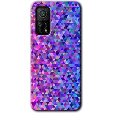 Gramaphone Xiaomi Mi 10T Pro Kılıf Hd Desen Baskılı Arka Kapak + Kırılmaz Cam - Pixel Mozaik