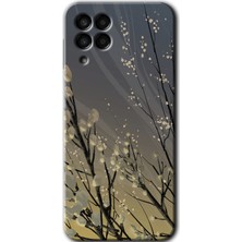 Gramaphone Galaxy M33 Kılıf Hd Desen Baskılı Arka Kapak + Kırılmaz Cam - Branches Flowers