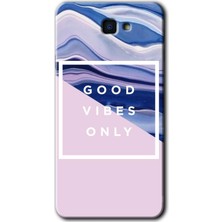 Gramaphone Galaxy J7 Prime Kılıf Hd Desen Baskılı Arka Kapak + Kırılmaz Cam - Good Vibes