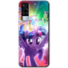 Gramaphone Vivo Y51A Kılıf Hd Desen Baskılı Arka Kapak + Esnek Nano Cam - Pony