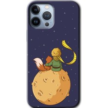 Gramaphone iPhone 13 Pro Kılıf Hd Desen Baskılı Arka Kapak + Kırılmaz Cam - Küçük Prens
