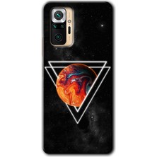 Gramaphone Redmi Note 10 Pro Kılıf Hd Desen Baskılı Arka Kapak + Kırılmaz Cam - Kızıl Gezegen