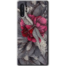 Gramaphone Galaxy Note 10 Plus Kılıf Hd Desen Baskılı Arka Kapak + Kırılmaz Cam - Kelebek Ömrü