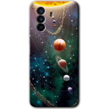 Huawei Nova Y70 Kılıf Hd Desen Baskılı Arka Kapak + Kırılmaz Cam - Cosmos