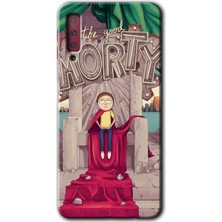 Galaxy A7 2018 Kılıf Hd Desen Baskılı Arka Kapak + Kırılmaz Cam - Morty