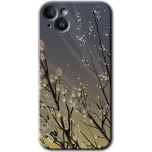 Gramaphone iPhone 14 Kılıf Hd Desen Baskılı Arka Kapak - Branches Flowers