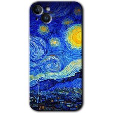 iPhone 14 Kılıf Hd Desen Baskılı Arka Kapak - Starry Night