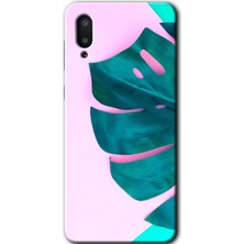 Galaxy A02 Kılıf Hd Desen Baskılı Arka Kapak + Kırılmaz Cam - 3D Yaprak