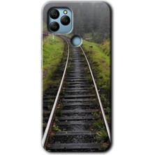 General Mobile Gm 21 Kılıf Hd Desen Baskılı Arka Kapak - Tren Yolu