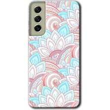 Galaxy S21 Fe Kılıf Hd Desen Baskılı Arka Kapak + Kırılmaz Cam - Çin Mandala 1