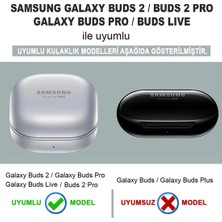 Basias Samsung Galaxy Buds 2 - Buds Pro - Buds Live - Buds 2 Pro Uyumlu Kalplı Kılıf