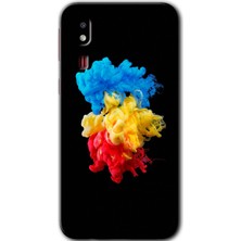 Galaxy A2 Core Kılıf Hd Desen Baskılı Arka Kapak + Kırılmaz Cam - Black 1