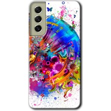 Galaxy S21 Fe Kılıf Hd Desen Baskılı Arka Kapak - 4K Clock