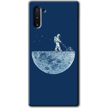 Galaxy Note 10 Kılıf Hd Desen Baskılı Arka Kapak - Uzay Işçisi
