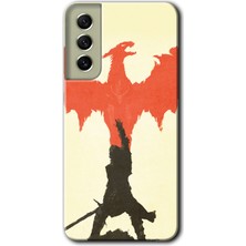 Galaxy S21 Fe Kılıf Hd Desen Baskılı Arka Kapak - Dragon Hunter 1