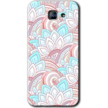 Galaxy A8 2016 Kılıf Hd Desen Baskılı Arka Kapak + Kırılmaz Cam - Çin Mandala 1