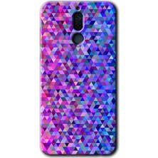 Gramaphone Huawei Mate 10 Lite Kılıf Hd Desen Baskılı Arka Kapak + Esnek Nano Cam - Pixel Mozaik