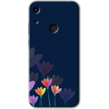 Gramaphone Huawei Y6S 2019 Kılıf Hd Desen Baskılı Arka Kapak + Esnek Nano Cam - Çizim Çiçekleri