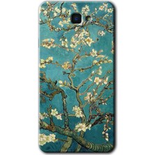 Gramaphone Galaxy J7 Prime 2 Kılıf Hd Desen Baskılı Arka Kapak + Kırılmaz Cam - Almond Blossom