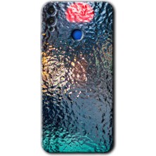 Gramaphone Honor 8x Kılıf Hd Desen Baskılı Arka Kapak + Esnek Nano Cam - Blur Cam