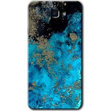 Gramaphone Galaxy J7 Prime 2 Kılıf Hd Desen Baskılı Arka Kapak + Kırılmaz Cam - Klas Mermer