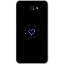 Gramaphone Galaxy J7 Prime 2 Kılıf Hd Desen Baskılı Arka Kapak + Kırılmaz Cam - Heart Strokes
