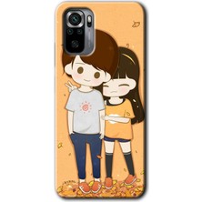 Gramaphone Redmi Note 10S Kılıf Hd Desen Baskılı Arka Kapak - Şıpsevdi Çift