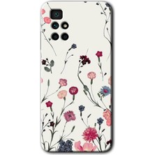 Gramaphone Redmi 10 Kılıf Hd Desen Baskılı Arka Kapak + Esnek Nano Cam - Mat Çiçek