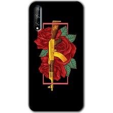 Gramaphone Huawei P Smart S Kılıf Hd Desen Baskılı Arka Kapak + Esnek Nano Cam - Bedel