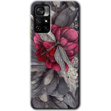 Gramaphone Poco M4 Pro 5g Kılıf Hd Desen Baskılı Arka Kapak + Kırılmaz Cam - Kelebek Ömrü
