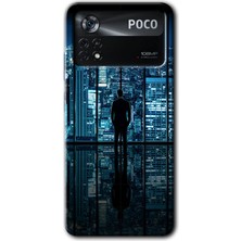 Poco X4 Pro Kılıf Hd Desen Baskılı Arka Kapak + Kırılmaz Cam - Şehir Manzarası