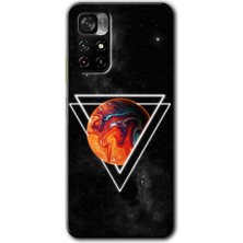 Poco M4 Pro 5g Kılıf Hd Desen Baskılı Arka Kapak + Kırılmaz Cam - Kızıl Gezegen