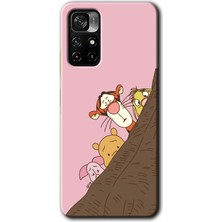 Poco M4 Pro 5g Kılıf Hd Desen Baskılı Arka Kapak + Kırılmaz Cam - Winnie The Pooh