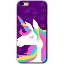Gramaphone Apple iPhone 6s Kılıf Hd Desen Baskılı Arka Kapak + Esnek Nano Cam - Unicorn Sleep