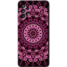 Gramaphone Galaxy A33 Kılıf Hd Desen Baskılı Arka Kapak + Esnek Nano Cam - Mandala Patterns Kaleidoscope