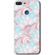 Honor 9 Lite Kılıf Hd Desen Baskılı Arka Kapak + Esnek Nano Cam - Çin Mandala 1