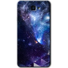 Gramaphone Galaxy J7 Prime 2 Kılıf Hd Desen Baskılı Arka Kapak + Kırılmaz Cam - Galaksi