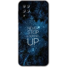 Gramaphone Galaxy M12 Kılıf Hd Desen Baskılı Arka Kapak + Esnek Nano Cam - Stars Wallpaper