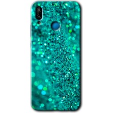 Huawei P20 Lite Kılıf Hd Desen Baskılı Arka Kapak + Kırılmaz Cam - Diamonds