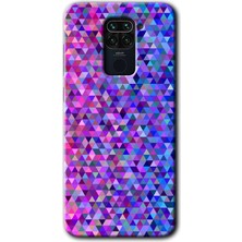 Redmi Note 9 Kılıf Hd Desen Baskılı Arka Kapak - Pixel Mozaik