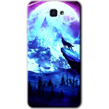 Gramaphone Galaxy J7 Prime 2 Kılıf Hd Desen Baskılı Arka Kapak + Kırılmaz Cam - Mega Kurt