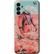 Gramaphone Galaxy M23 Kılıf Hd Desen Baskılı Arka Kapak + Kırılmaz Cam - Uzay Bahçesi