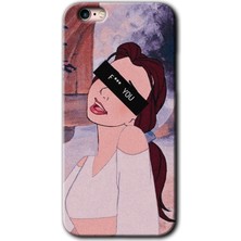 Gramaphone Apple iPhone 6s Plus Kılıf Hd Desen Baskılı Arka Kapak + Kırılmaz Cam - Bad Girl