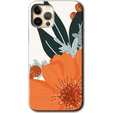 Gramaphone Apple iPhone 11 Pro Max Kılıf Hd Desen Baskılı Arka Kapak + Kırılmaz Cam - Portakal Çiçeği